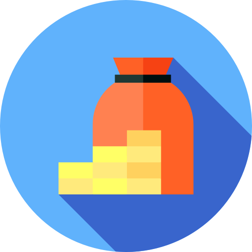 bolsa de dinero icono gratis