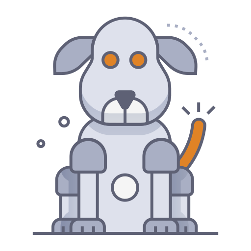 robot mascota icono gratis