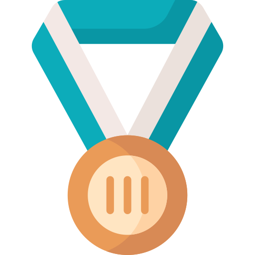 Bronze medal Special Flat icon