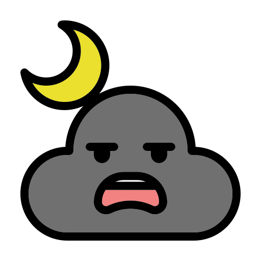 Cloudy night free icon Cloudy night free icon