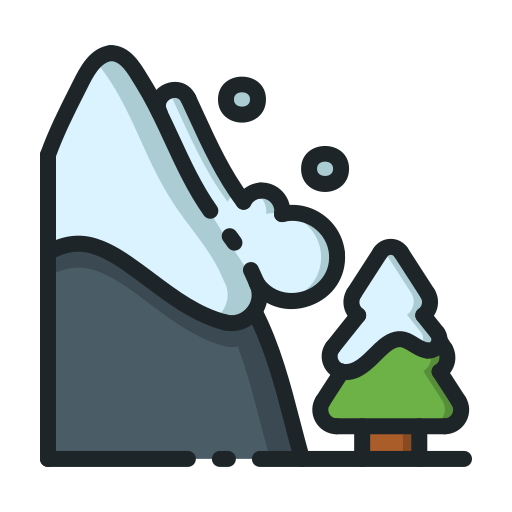 Snow avalanche free icon Snow avalanche free icon