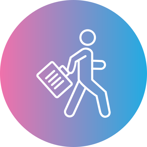 Travelling free icon