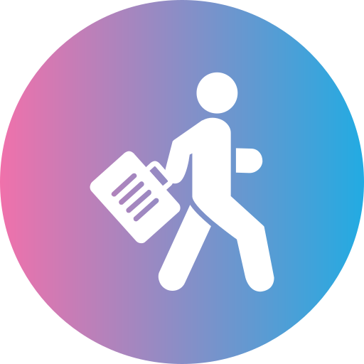Travelling free icon