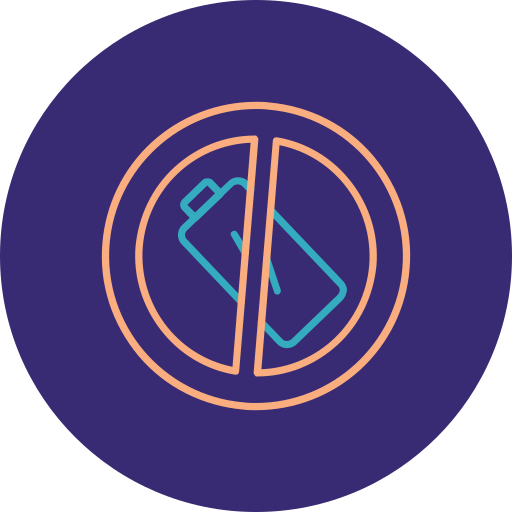 sin batería icono gratis