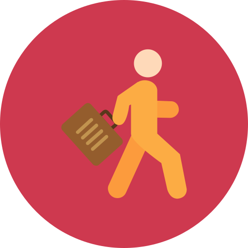 Travelling free icon