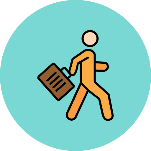Travelling free icon