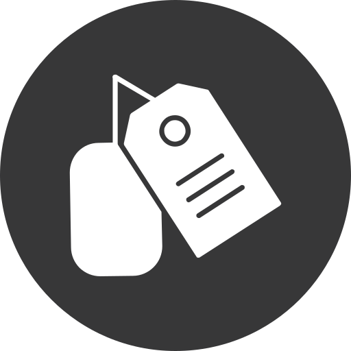 Багажная бирка бесплатно иконка