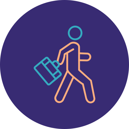 en voyageant Icône gratuit