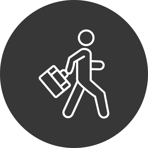 Travelling free icon