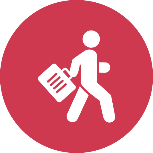 Travelling free icon