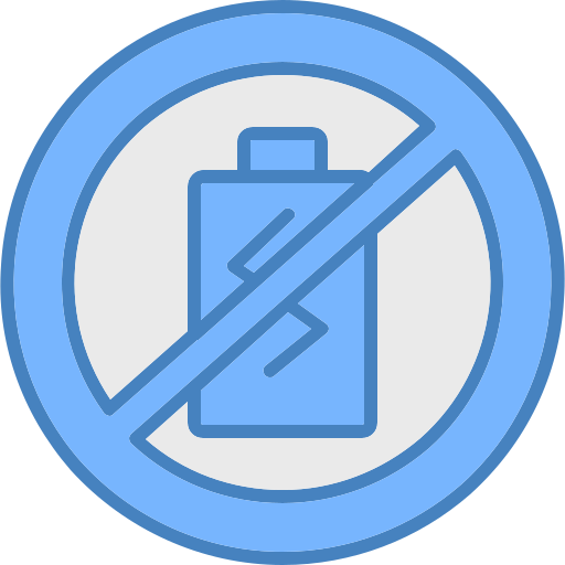 sin batería icono gratis