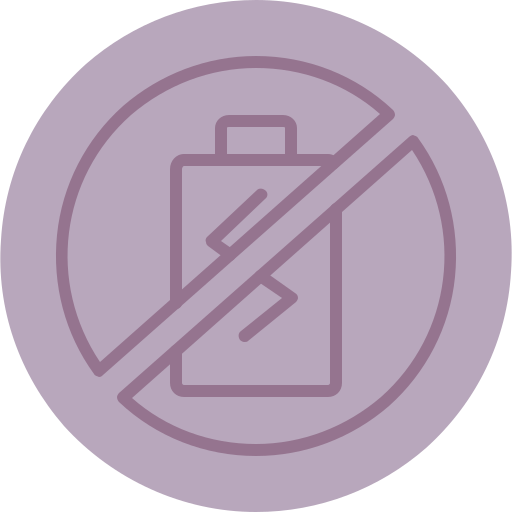 sin batería icono gratis