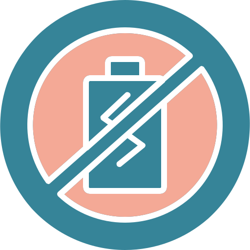 sin batería icono gratis