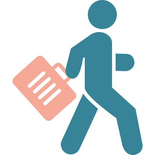 Travelling free icon