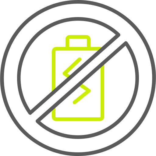 sin batería icono gratis