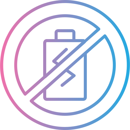 sin batería icono gratis