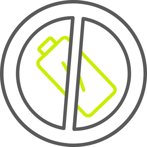 sin batería icono gratis