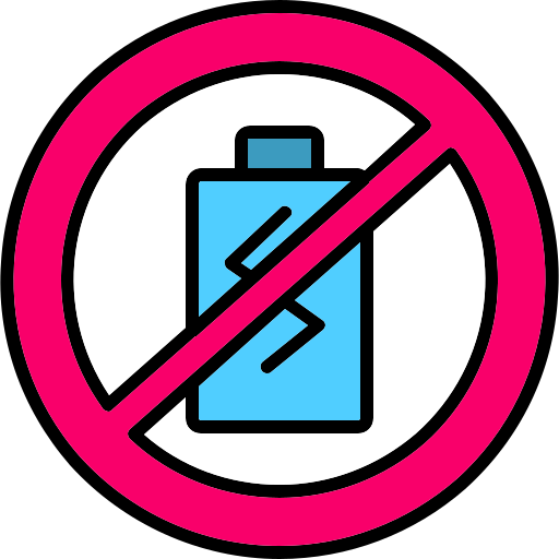 sin batería icono gratis