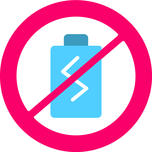 sin batería icono gratis