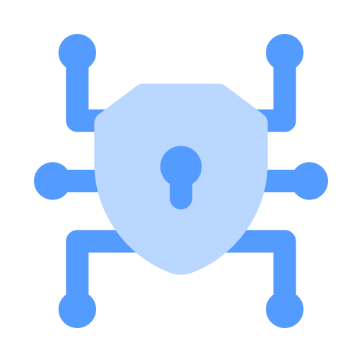 la seguridad cibernética icono gratis