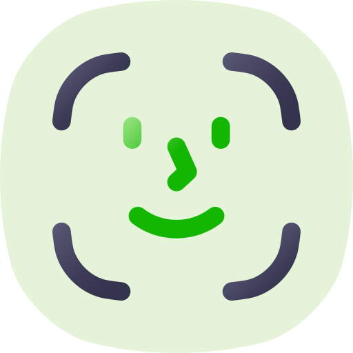 identificación facial icono gratis