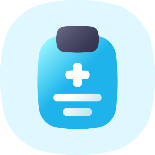 informe médico icono gratis