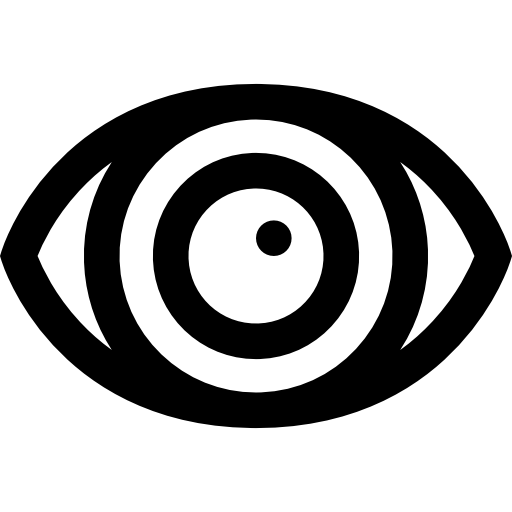 Eye Basic Straight Lineal icon