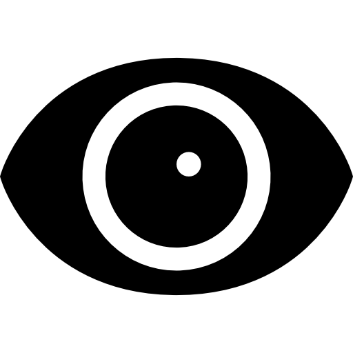 Eye Basic Straight Filled Icon