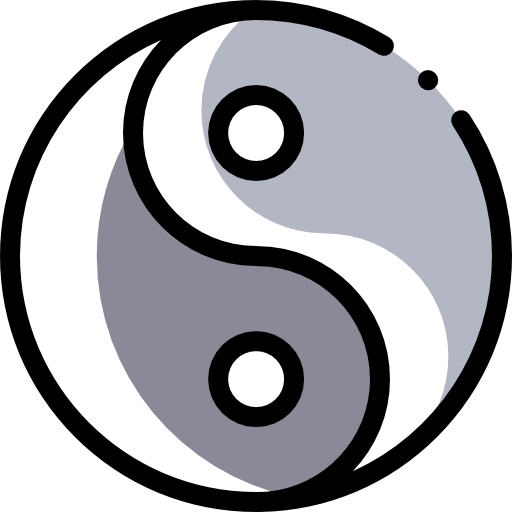 ying yang grátis ícone