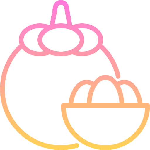 mangostán icono gratis