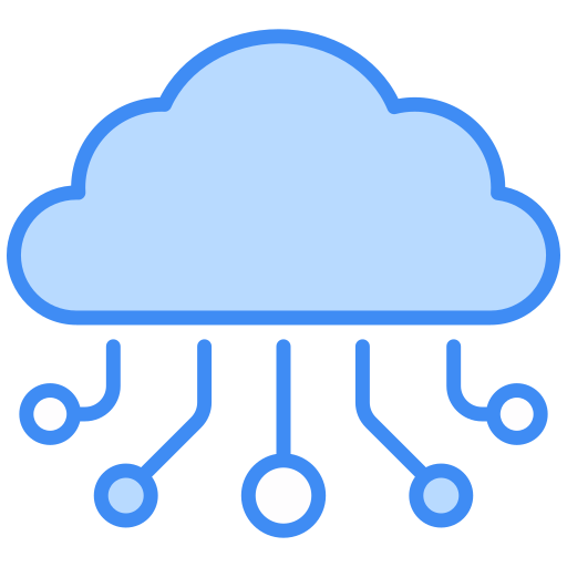alojamiento en la nube icono gratis