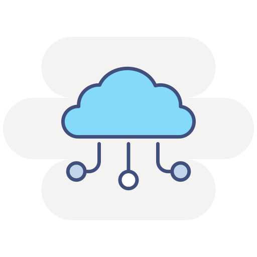 computación en la nube icono gratis