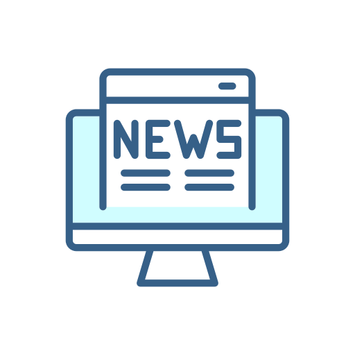 noticias en línea icono gratis