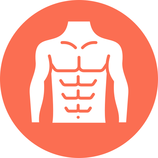 abdominales icono gratis