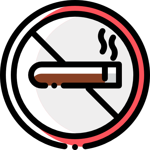 No smoking Detailed Rounded Color Omission icon