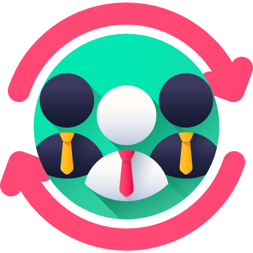 Teamwork 3D Color Icon