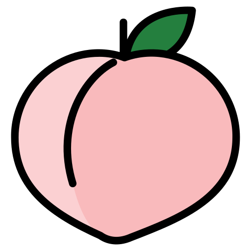 Peach Generic color lineal-color icon