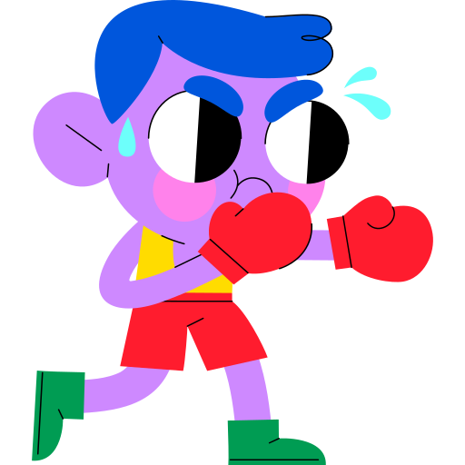 Boxing free sticker Boxing free sticker