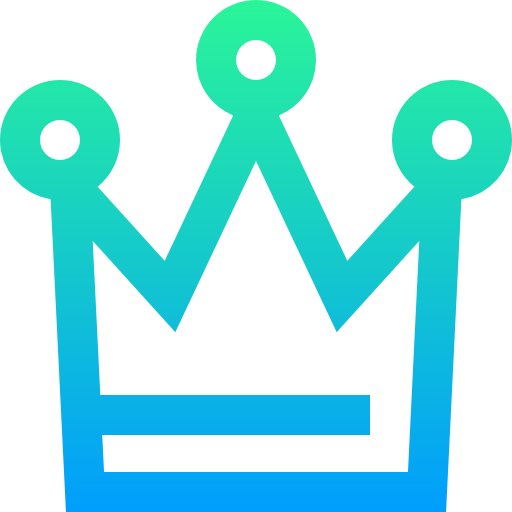 Crown Super Basic Straight Gradient icon