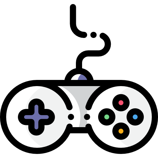 Gamepad Detailed Rounded Color Omission icon