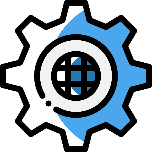 Gear Detailed Rounded Color Omission icon