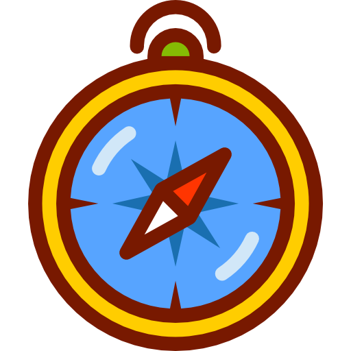 Compass Berkahicon Lineal Color icon