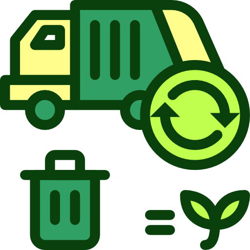 Garbage truck Berkahicon Lineal Color icon