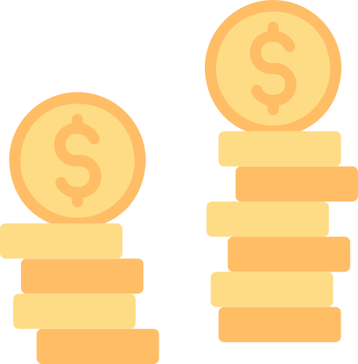 monedas icono gratis