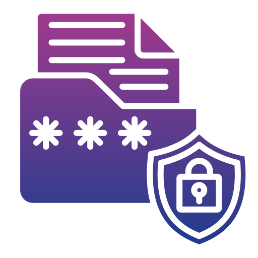cifrado de datos icono gratis