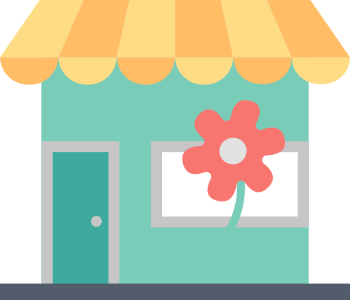 tienda de flores icono gratis