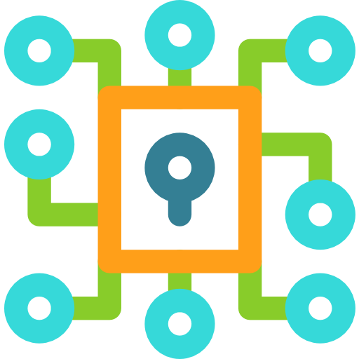 Keyhole Basic Rounded Lineal Color icon