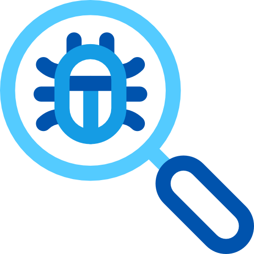 búsqueda de virus icono gratis búsqueda de virus icono gratis