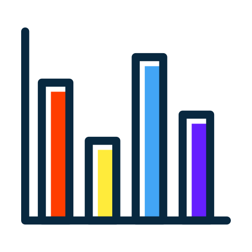 gráfico de barras icono gratis