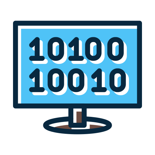 código binario icono gratis